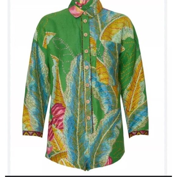 FARM Rio Green Tropical Jumpsuit - Picture 3 of 14